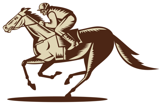 horse and jockey racing png