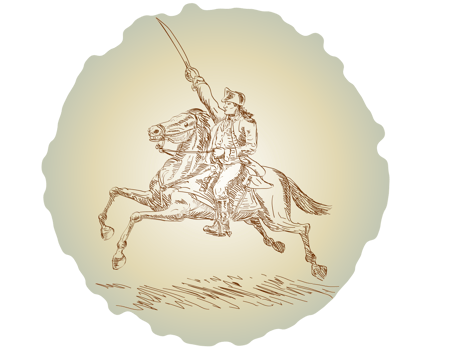 American revolution soldier riding horse png