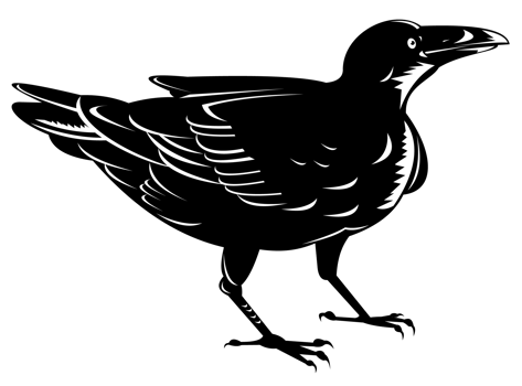 Black Raven Retro png