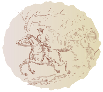 American revolution soldier riding horse png