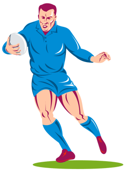rugby player running with the ball png