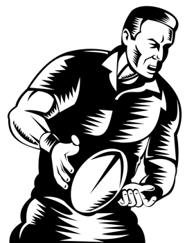 rugby player passing the ball png