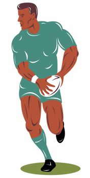 rugby player running with the ball png