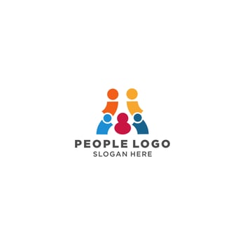 People logo vector icon design template