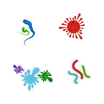 Virus vector illustration icon