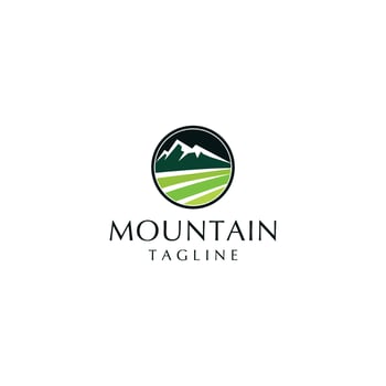 Mountain logo design icon vector