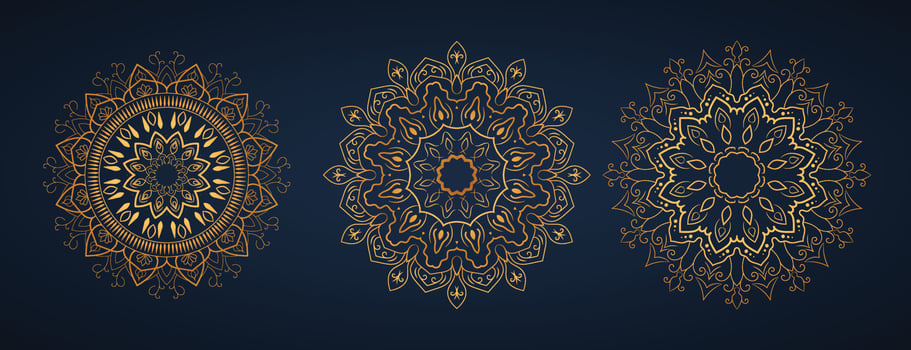 Luxury mandala golden decoration Invitation, Abstract, Card, Design, Mandala, Beauty, indian texture, ethnic design, vector