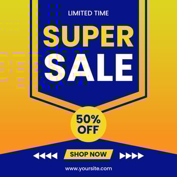 Super Sale Banner vector