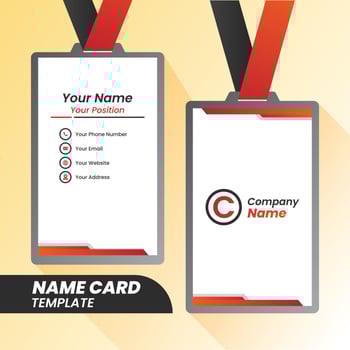 Creative and clean corporate Name card template. Stationery design. vector