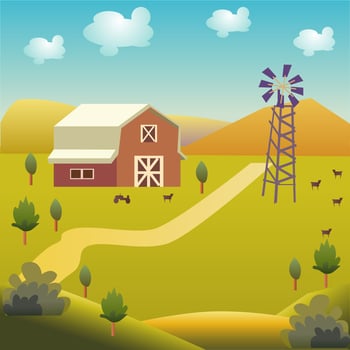 Farm Backround Vector