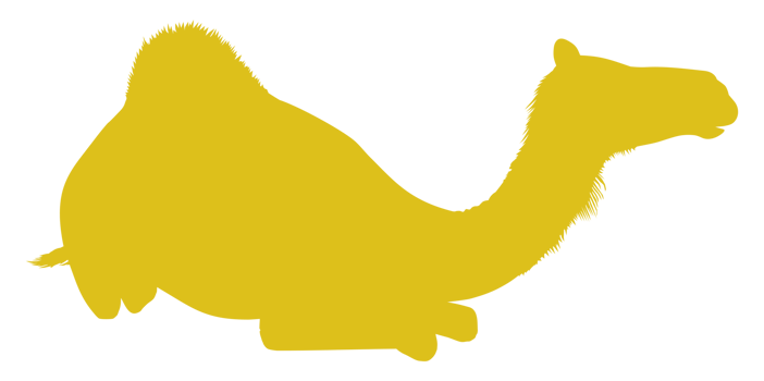Camel Silhouette for Logo, Pictogram, Website, Apps, Art Illustration or Graphic Design Element. Format PNG