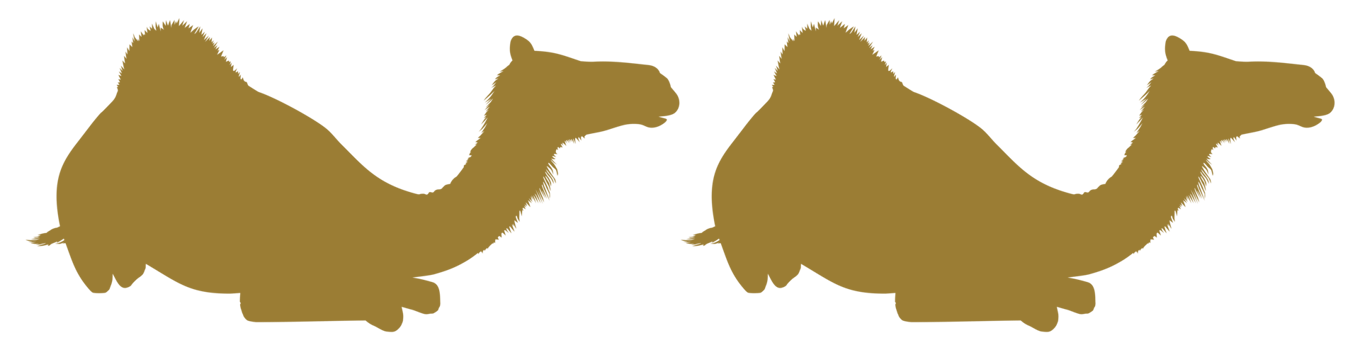 Camel Silhouette for Logo, Pictogram, Website, Apps, Art Illustration or Graphic Design Element. Format PNG