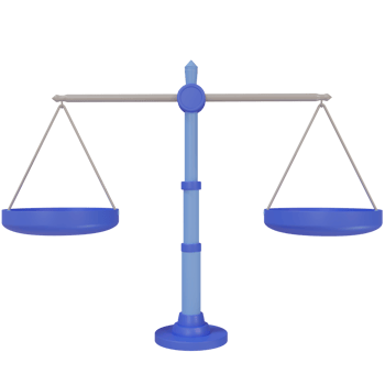 3d justice scale cartoon, balanced scale png