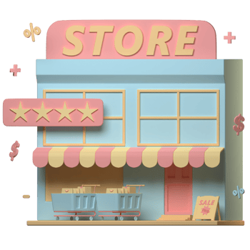3d store illustration png
