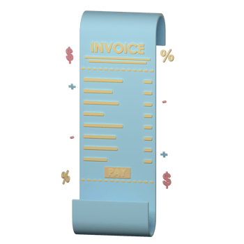 3d invoice illustration png