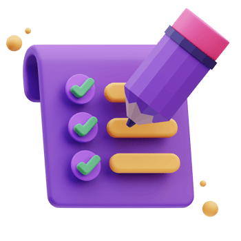 Write a report Quality control, 3d Illustration png