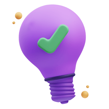 light bulb Quality control, 3d Illustration png