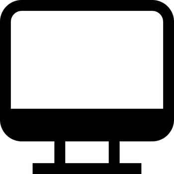 Computer Destop IT Website clip art icon vector