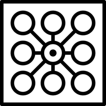 Connection Abstract Geometric Polygon Eye clip art icon vector