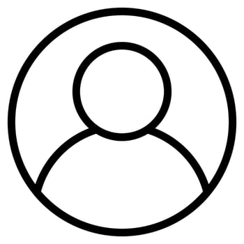 Human Avatar User UI Account Round clip art icon vector