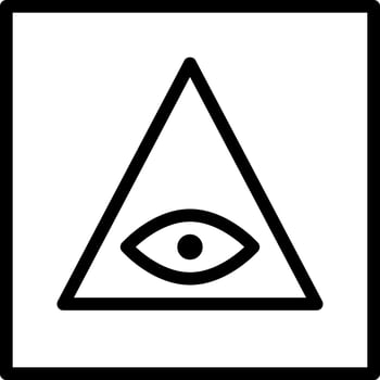 Providence Abstract Geometric Polygon Eye clip art icon vector