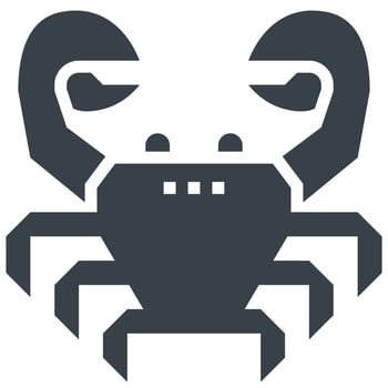 crab clip art icon vector
