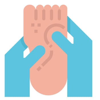 foot clip art icon vector