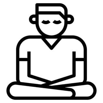 meditation clip art icon vector
