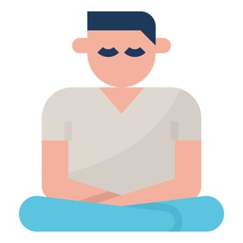 meditation clip art icon vector