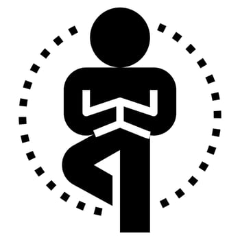 yoga clip art icon vector