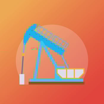 Trendy Industrial Crane vector