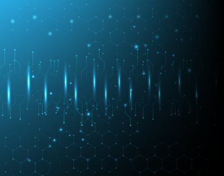 Ultramodern Technology intelligence design background vector
