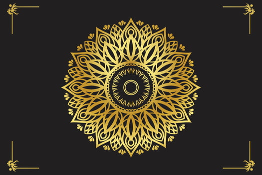 Luxury mandala design vector