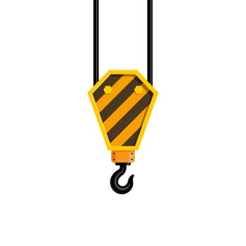 industrial Hook vector . Industrial crane. The lifting of the load. illustration image.