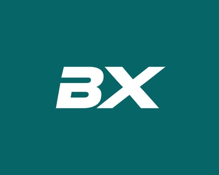 BX XB Logo design vector template