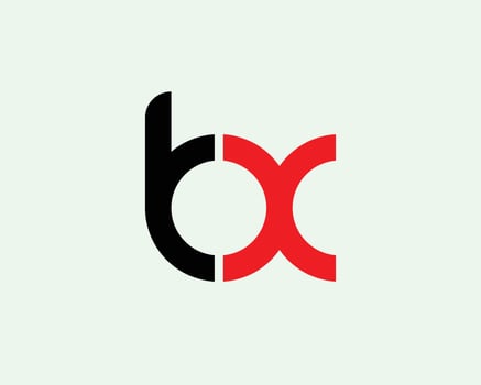 BX XB Logo design vector template