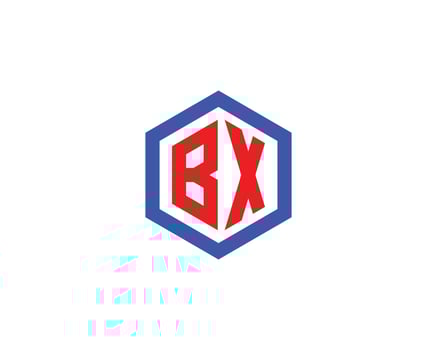 BX XB Logo design vector template