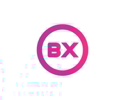 BX XB Logo design vector template