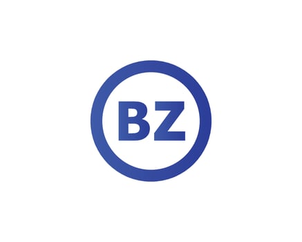 BZ Logo design vector template
