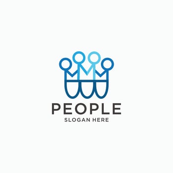 People logo vector icon design template