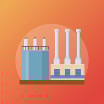 Trendy Power Plant vector