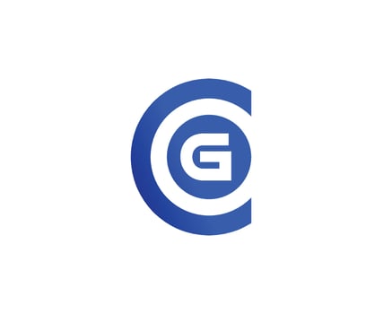 CG GC logo design vector template