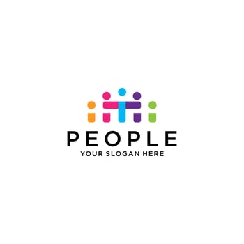 People logo vector icon design template