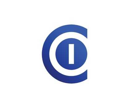 CI IC Logo design vector template