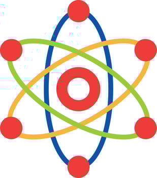 Atom Flat Icon vector