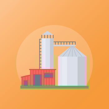Trendy Silo Concepts vector
