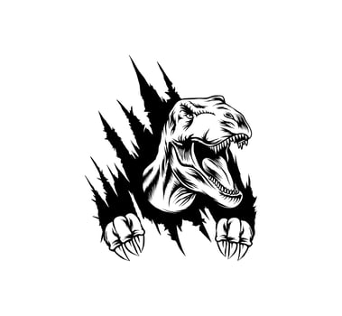 Tyrannosaurus vector illustration