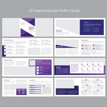 Landscape Brochure Template vector