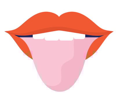 sexy mouth design vector