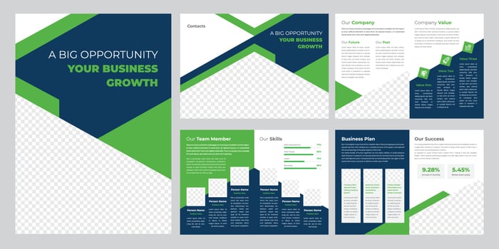 Bifold Brochure Template vector